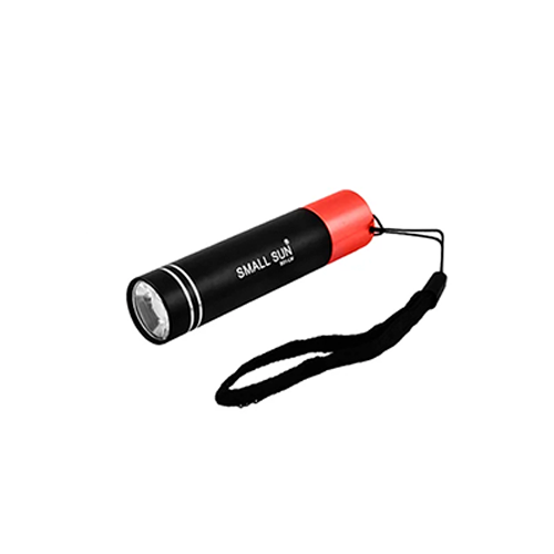 Фонарь ручной Small Sun B51 LM 84 мм 1xAA с ремешком LED Черно-красный