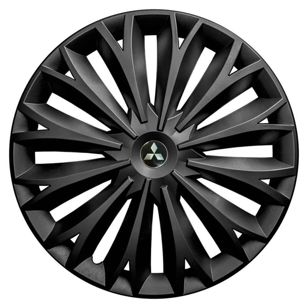 Комплект колпаков JAWOPLAST Sigma R15 для Mitsubishi 4 шт. Black (28434636)