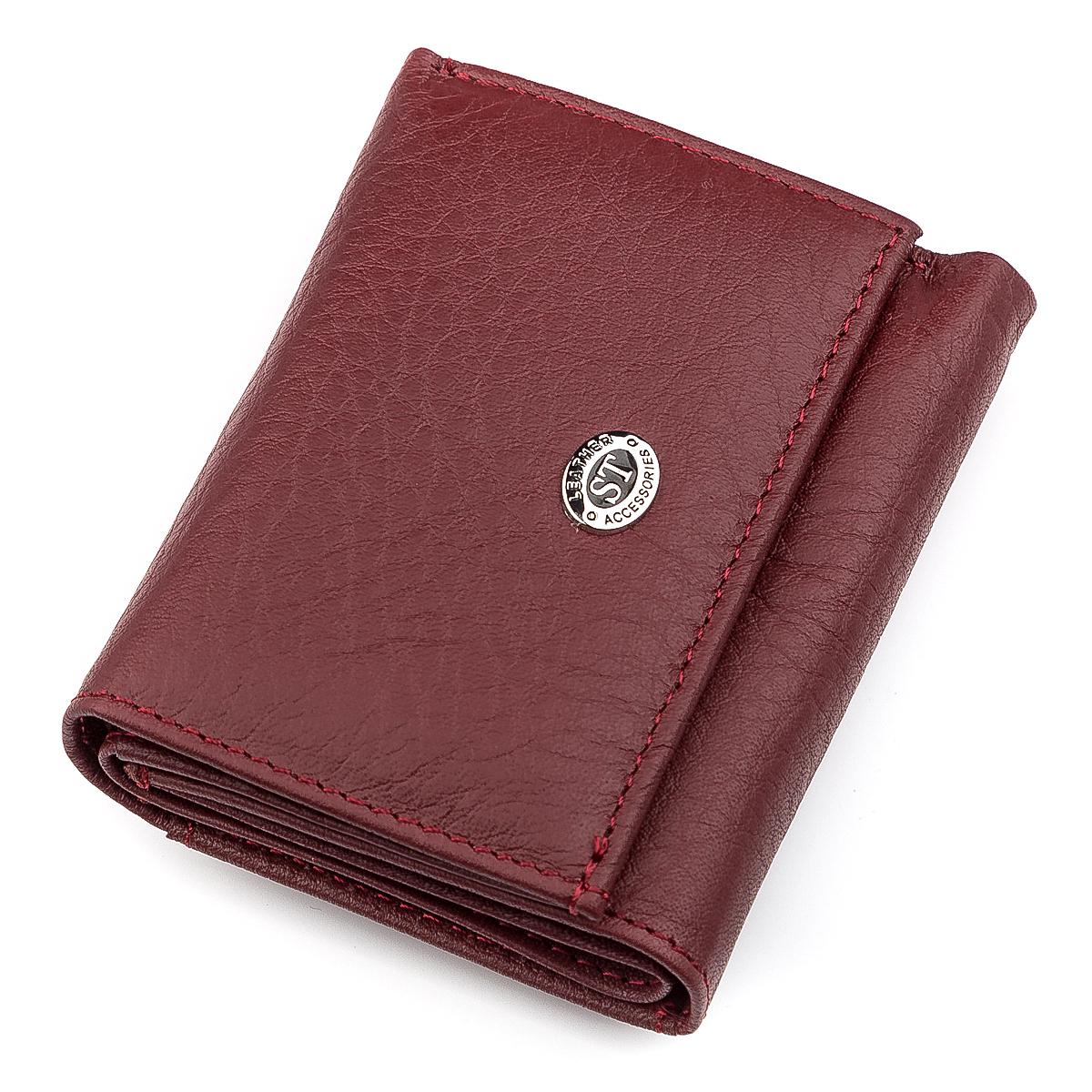 Кошелек ST Leather 18324 кожа Бордовый (23423)