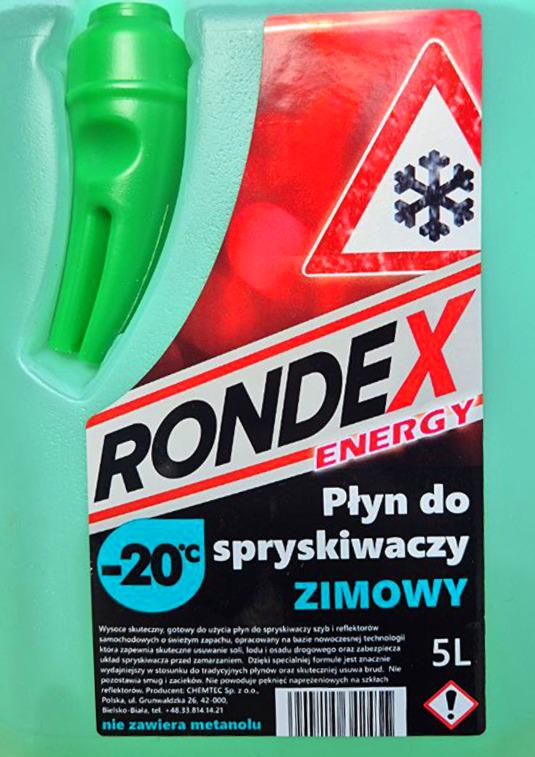 Омыватель стекла RONDEX Дыня -20°C с воронкой лейкой 4,5 л (904538) - фото 2 Омыватель стекла RONDEX Дыня -20°C с воронкой лейкой 4,5 л (904538) - фото 2