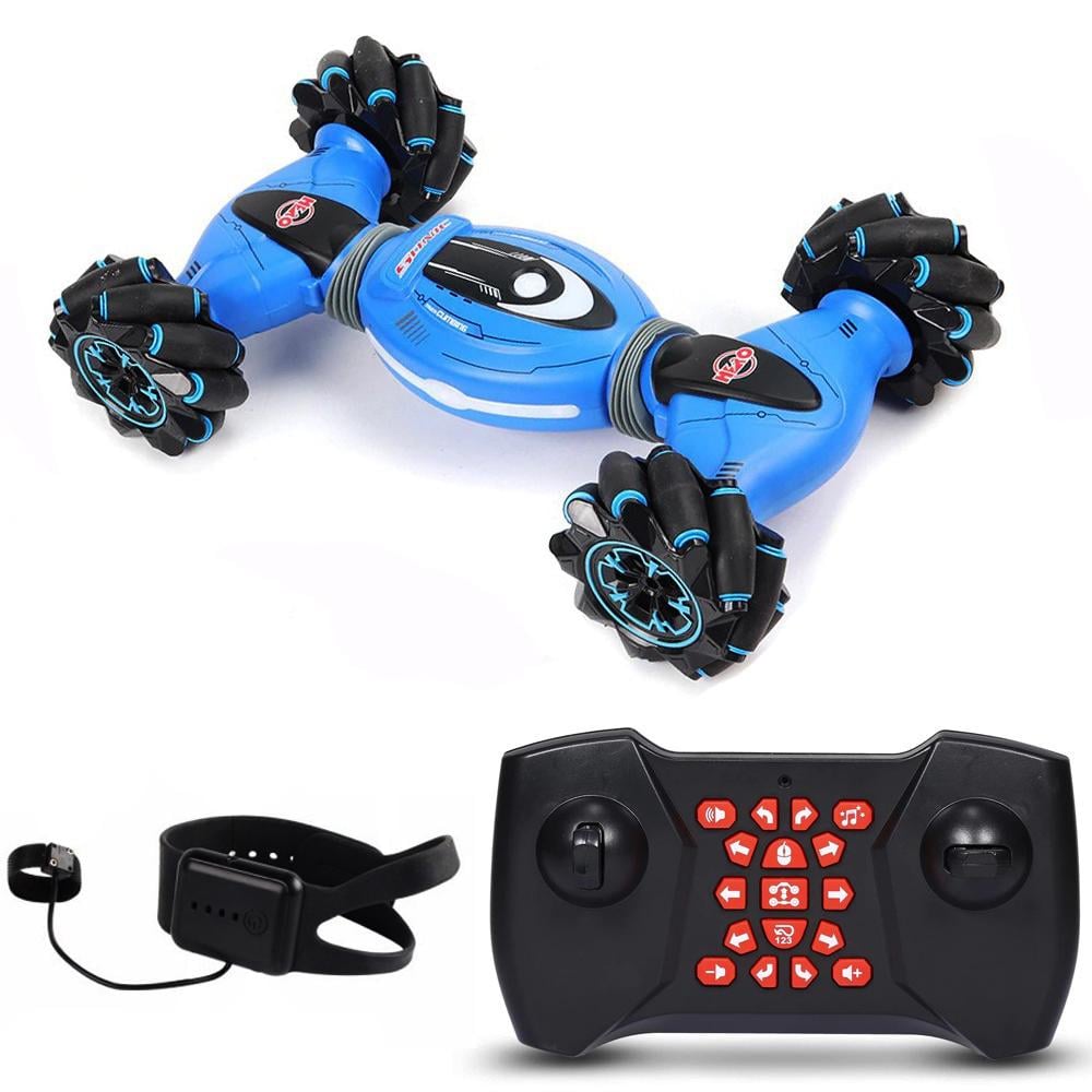 Машинка Stunt Car с управлением жестом руки Синий (Double-Sided HERO RQ2071)