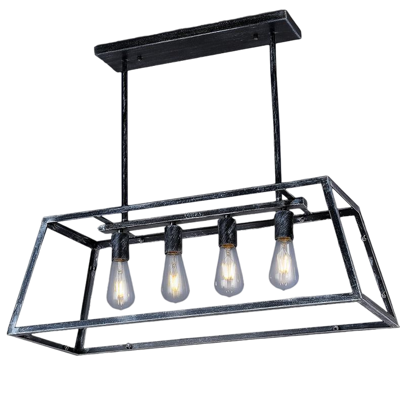 Люстра сіра в стилі лофт (46-WXA069-4 OX)