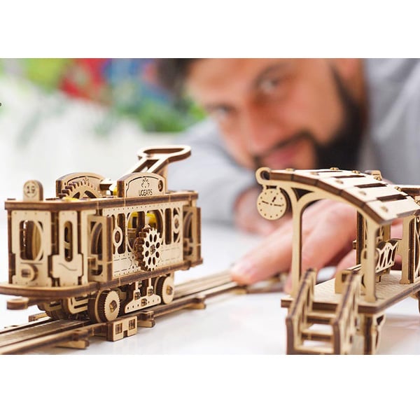 3D пазл механічний UGEARS «Трамвайна лінія» - фото 8 3D пазл механічний UGEARS «Трамвайна лінія» - фото 8