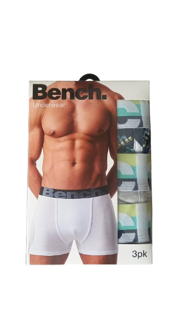 Набір трусів боксерів чоловічих анатомічних Bench Underwear Boxer Shorts 3 шт. ХXL Cірий/Темно-синій (35656) - фото 2 Набір трусів боксерів чоловічих анатомічних Bench Underwear Boxer Shorts 3 шт. ХXL Cірий/Темно-синій (35656) - фото 2