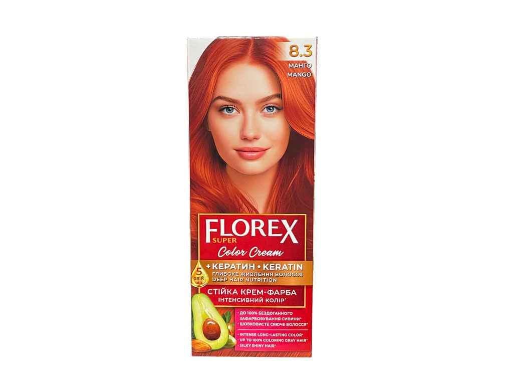 Крем-краска для волос Florex Кератин 8.3 Манго (1086580)