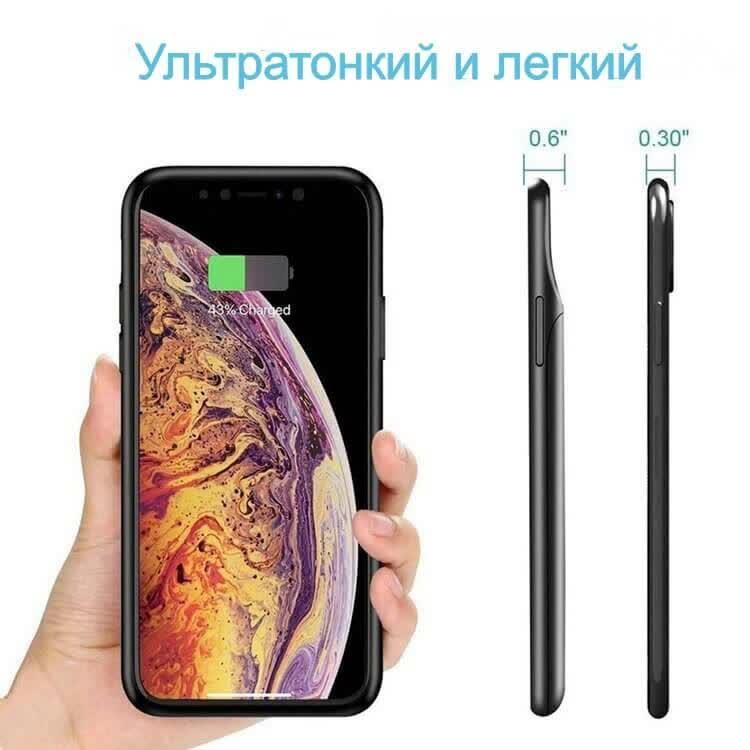 Чехол-аккумулятор iBattery для iPhone  X/Xs 3200 mAh Black - фото 4