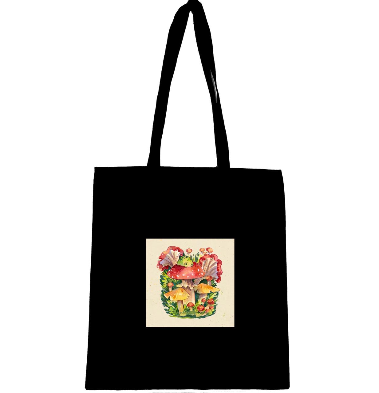 Эко-сумка с принтом Мухоморы (773)
