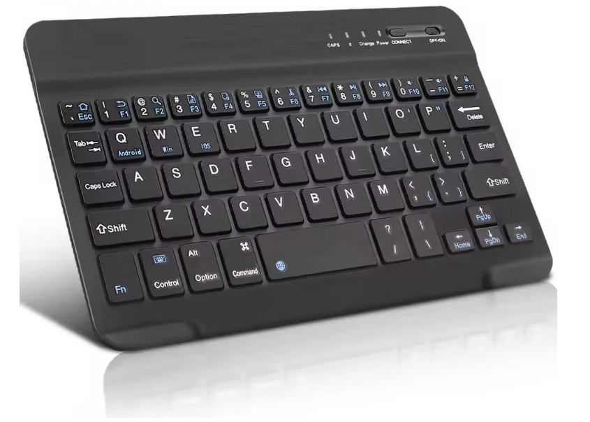 Клавиатура беспроводная аккумуляторная Bluetooth 3.0 Windows/Android/IOS/Mac Черный (1395)