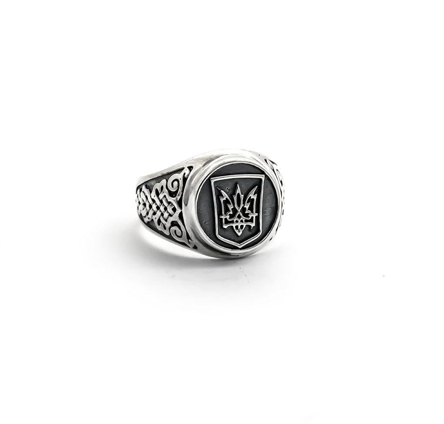 Печатка з Українським гербом візерунковим Maxi Silver 5922 SE р. 19,5 (8592284) Печатка з Українським гербом візерунковим Maxi Silver 5922 SE р. 19,5 (8592284)
