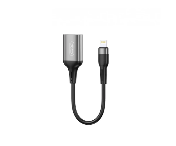 Кабель переходник Otg Xo NB201 USB-Lightning Black