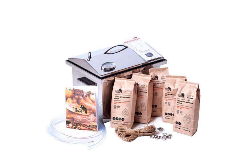 Коптильня Smoke House DeLuxe M з термометром і сумкою - фото 9