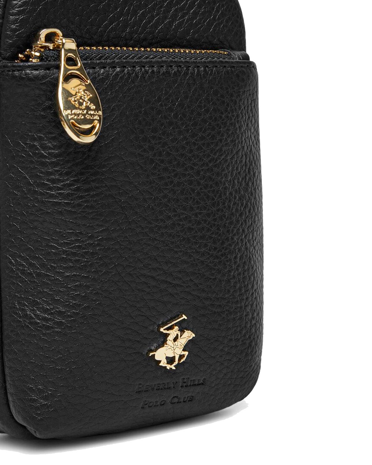 Сумка Beverly Hills Polo Club з ремінцем Чорний (0396) - фото 3 Сумка Beverly Hills Polo Club з ремінцем Чорний (0396) - фото 3