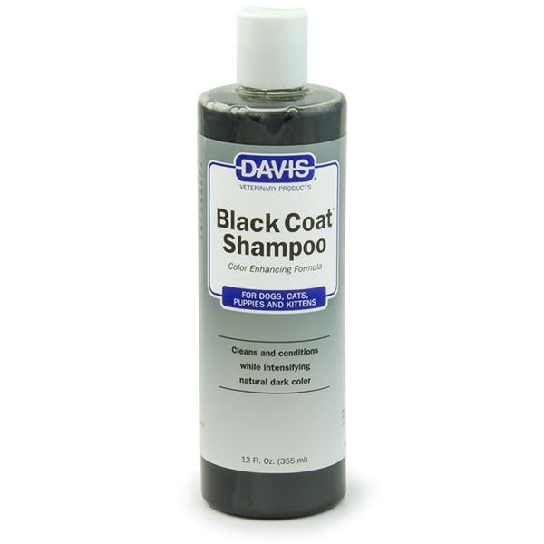 Шампунь для черной шерсти собак/котов концентрат Davis Black Coat Shampoo 355 мл (BCS12)