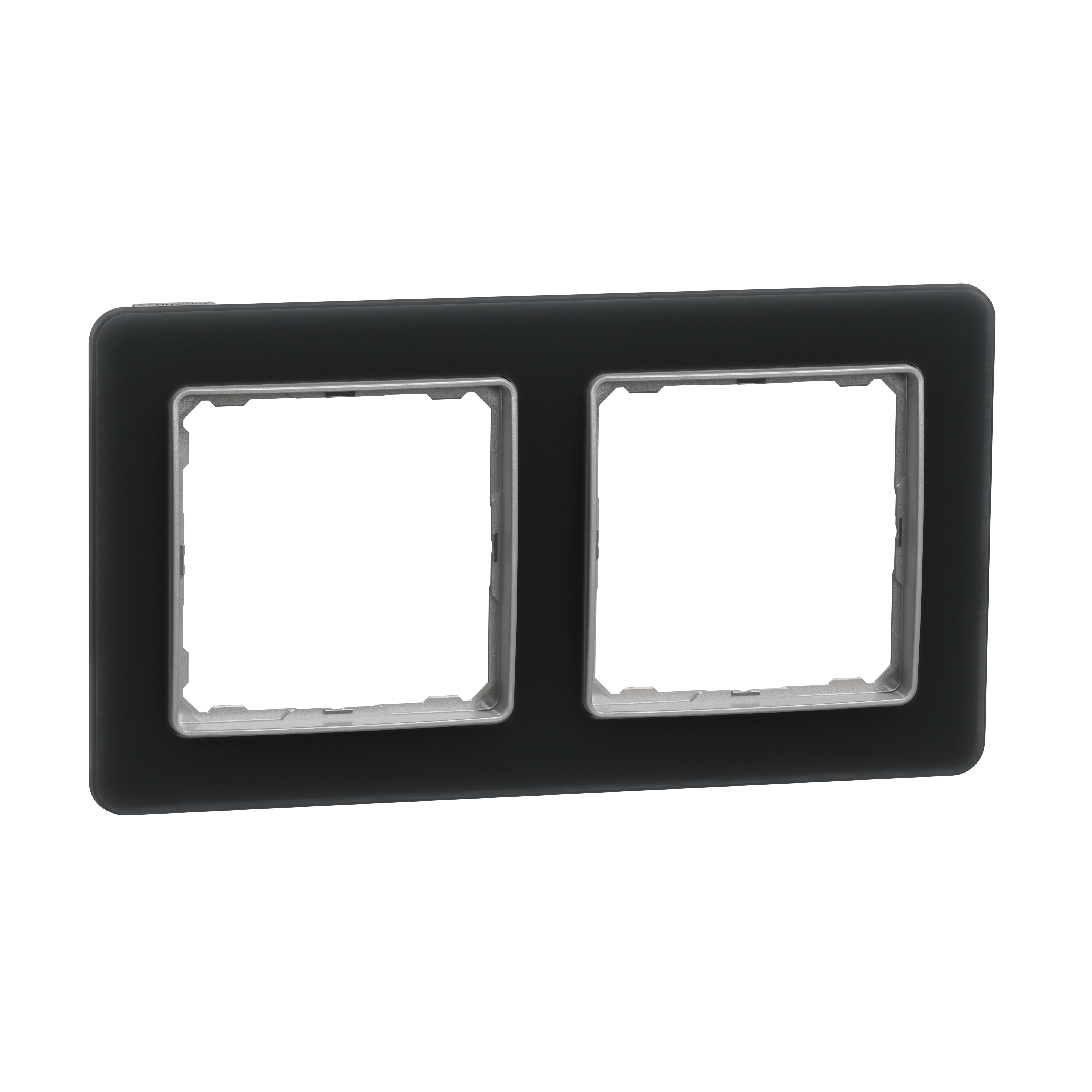 Рамка двухместная Schneider Electric Sedna Elements матовое искусственное стекло Черный (SDD362802) Рамка двухместная Schneider Electric Sedna Elements матовое искусственное стекло Черный (SDD362802)