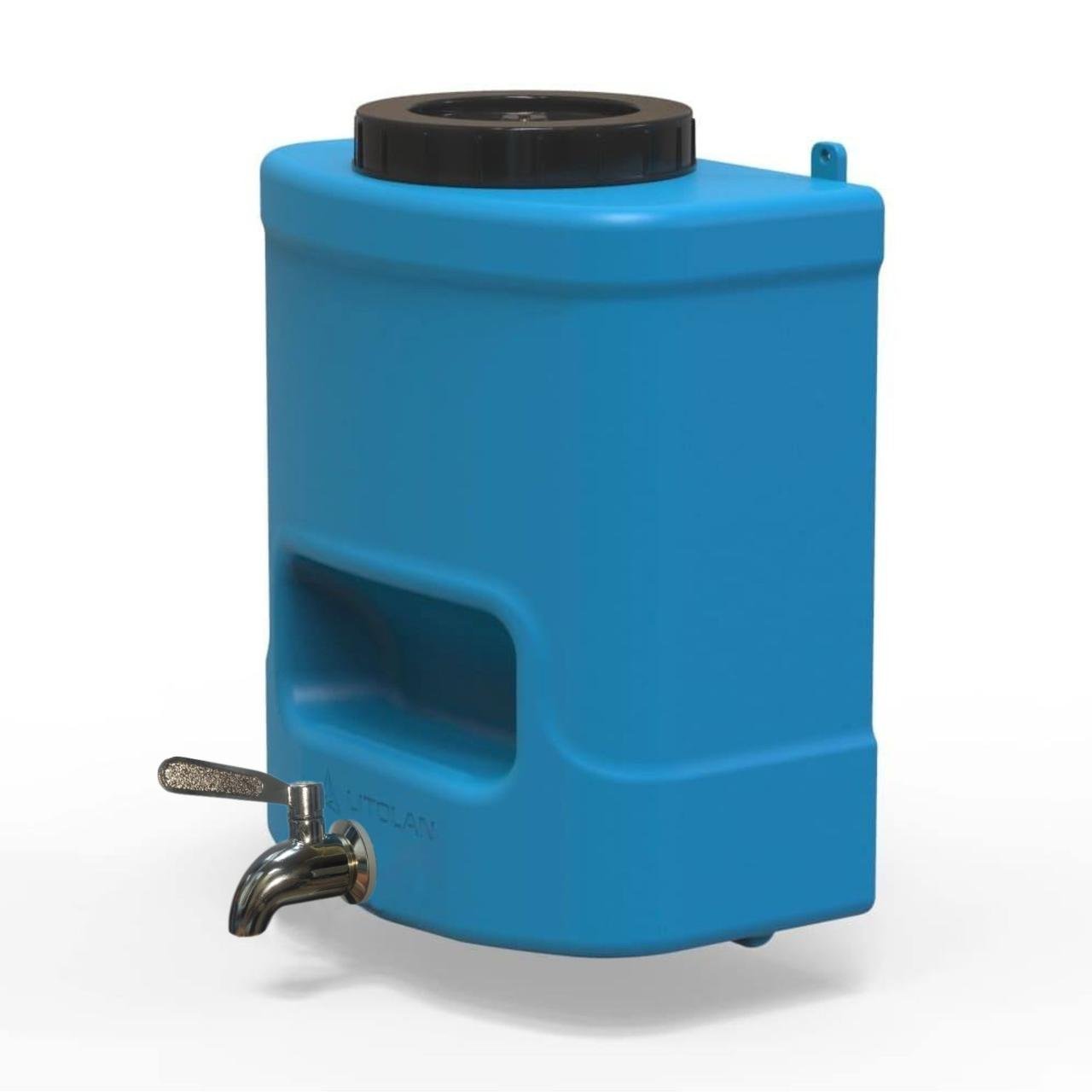 Рукомийник Litolan з нержавіючим краном AISI 304 та мильницею 15 л Синій