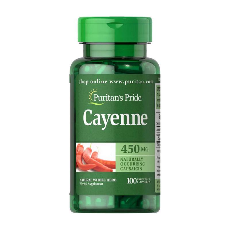 Кайенский перец Puritan's Pride Cayenne 450 mg 100 capsules