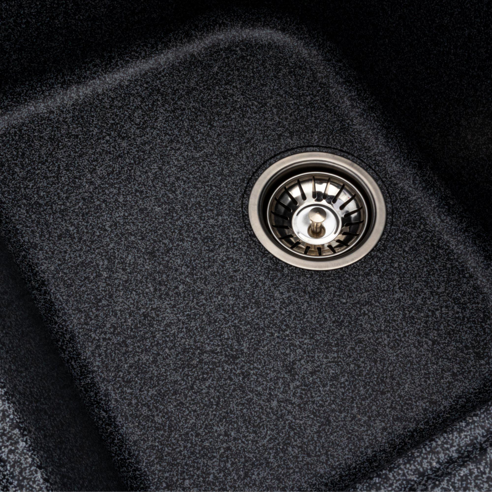 Мойка для кухни гранитная Platinum 7950 Equatoria матовая Графитовый - фото 6