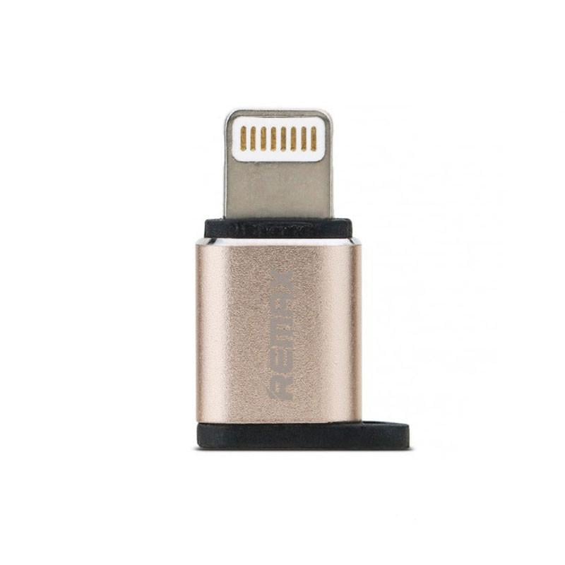 Перехідник Remax MicroUSB to Lightning Gold (1478778025)