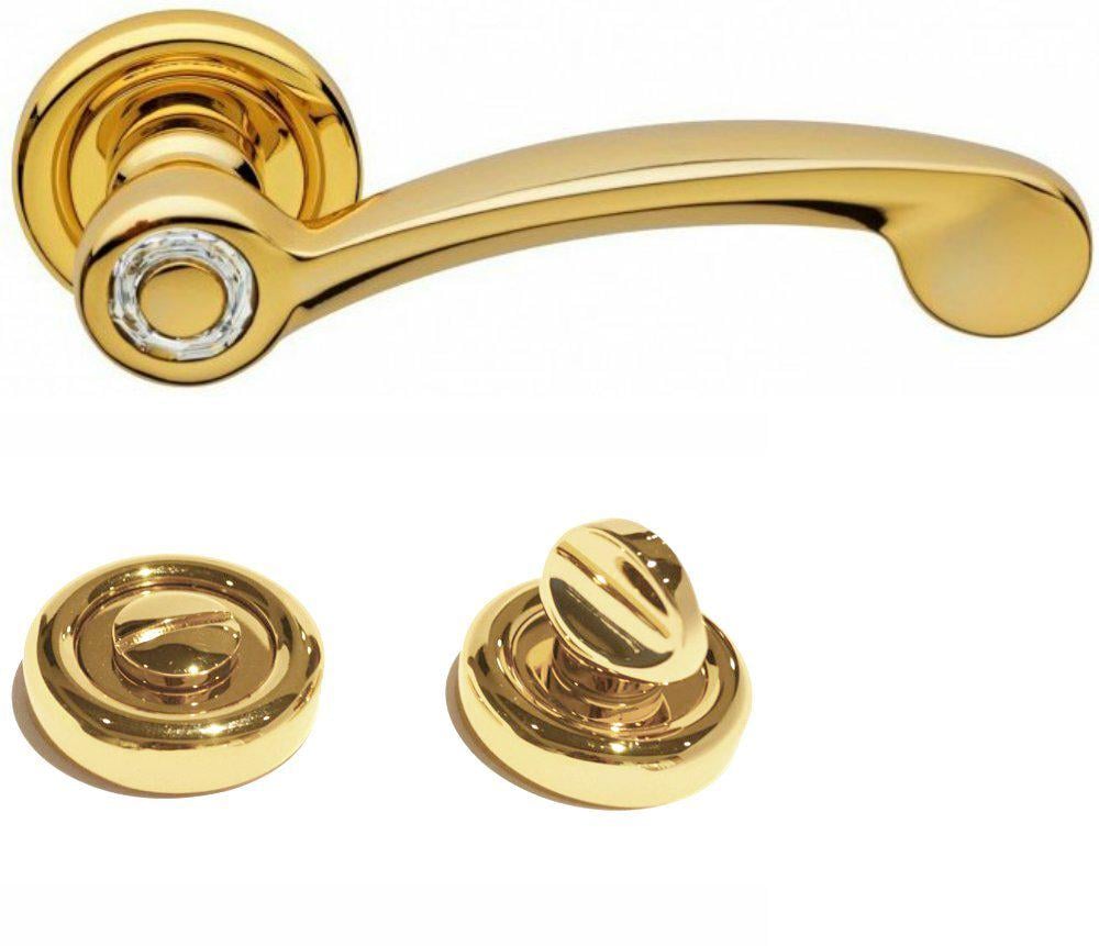 Ручки Linea Cali Cosmic WC-фиксатор Золотой полированный/Золотой (1961wc)