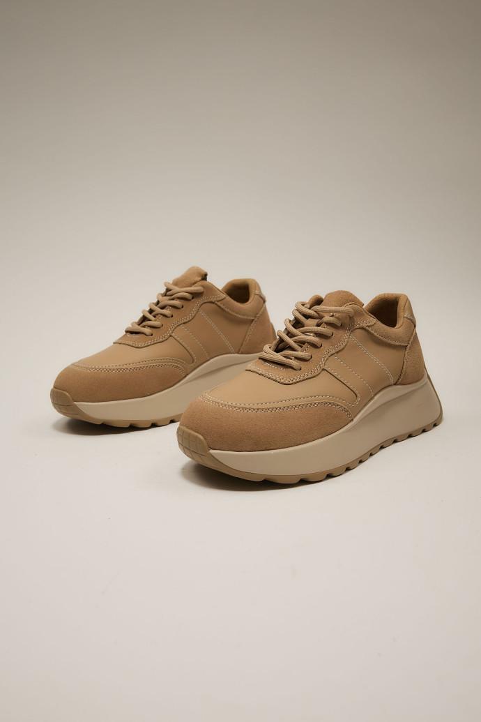 Кроссовки женские демисезонные ALLSY р. 39 Бежевый (195527)