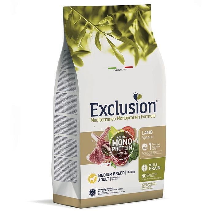 Корм сухий Exclusion Lamb Medium Breed для дорослих собак середніх порід 3 кг Корм сухий Exclusion Lamb Medium Breed для дорослих собак середніх порід 3 кг
