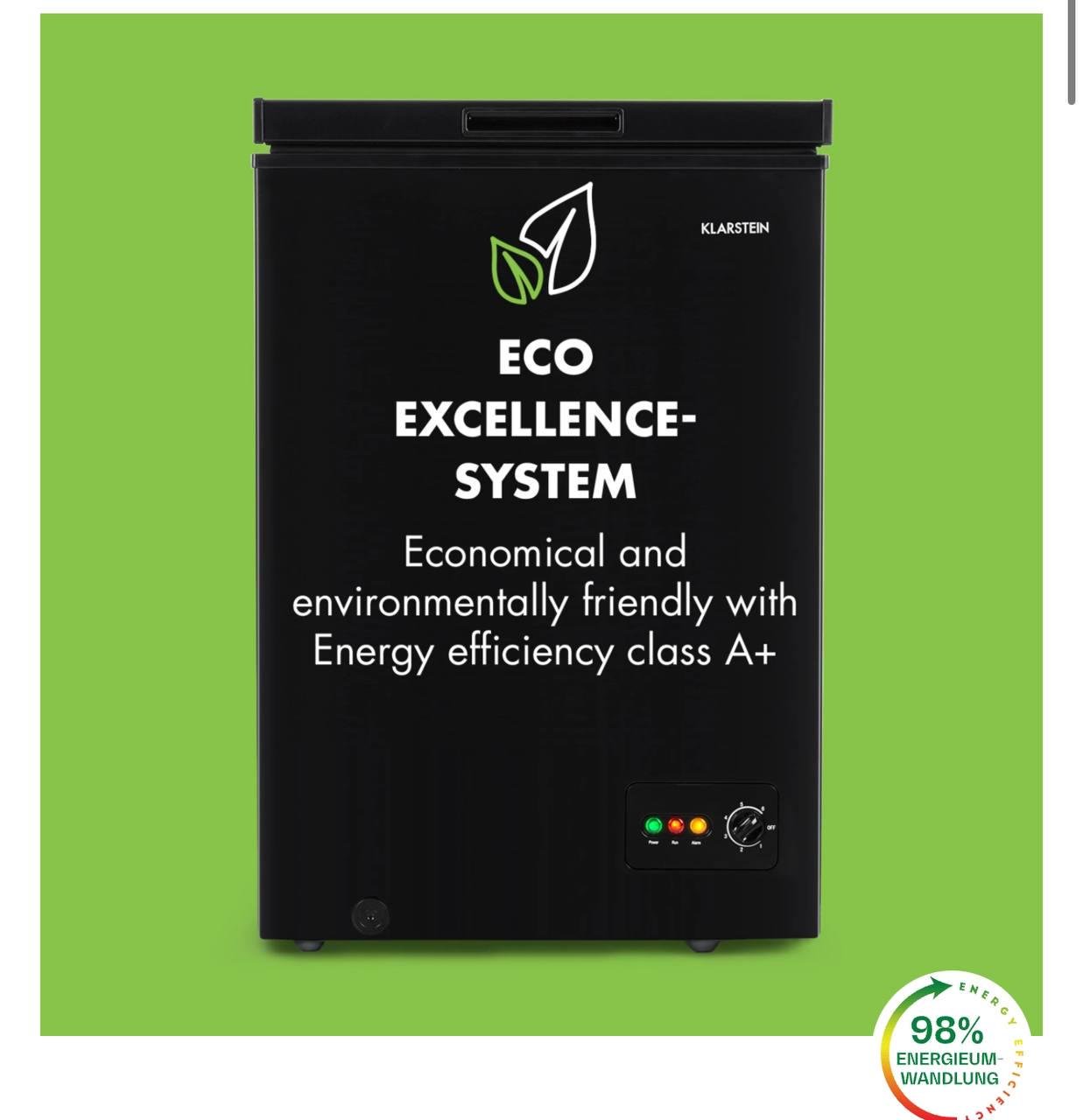 Морозильная камера KLARSTEIN Iceblokk 99 л (10045780) - фото 7