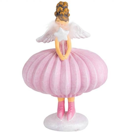 Фигурка новогодняя Звездное время из полистоуна 19 см Розовый (150-81-6014-063)