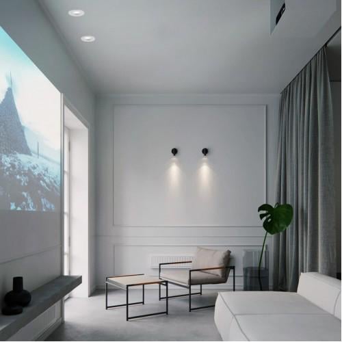 Світильник вбудований поворотний Feron DL0375 Чорний (01779) - фото 3