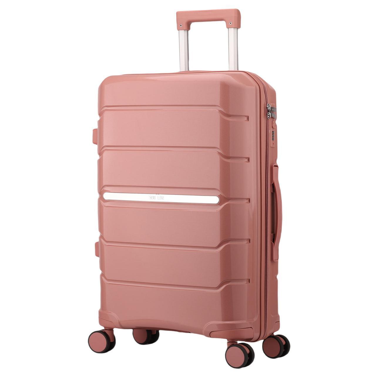 Чемодан SEMI LINE 24" M Rose Gold (T5836-2) Чемодан SEMI LINE 24" M Rose Gold (T5836-2)