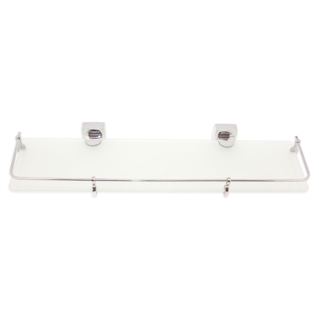 Полиця для ванної Besser прямокутна скляна 51х15х5 см (KM-8816) Полиця для ванної Besser прямокутна скляна 51х15х5 см (KM-8816)