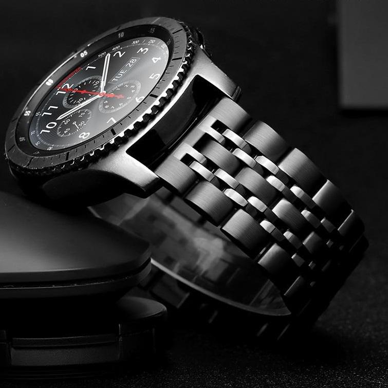 Браслет стальной BeWatch 22 мм для Samsung Galaxy Watch 46/3 45 мм/Gear S3 Link Черный (1021401) - фото 7 Браслет стальной BeWatch 22 мм для Samsung Galaxy Watch 46/3 45 мм/Gear S3 Link Черный (1021401) - фото 7