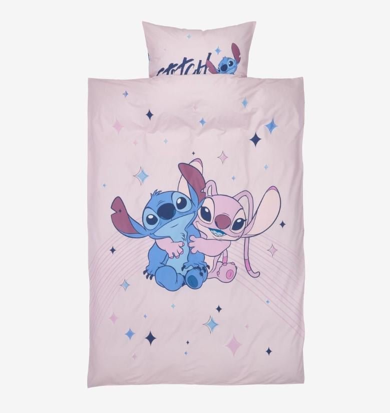 Комплект постельного белья Stitch 140х200 см Розовый (ffa6dead)