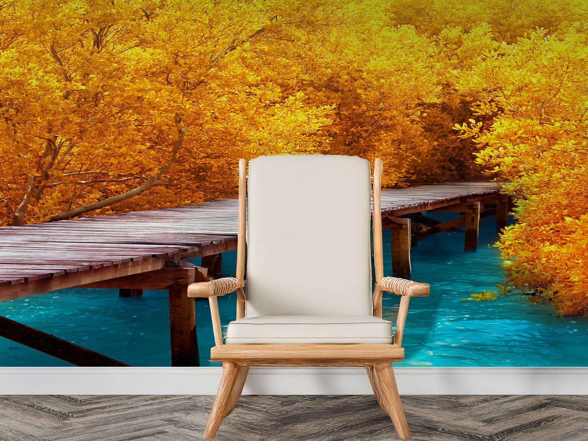 Фотошпалери флізелінові Styleo Print-walls Осінній міст 0282 350х270 см (Pw-0282/3)