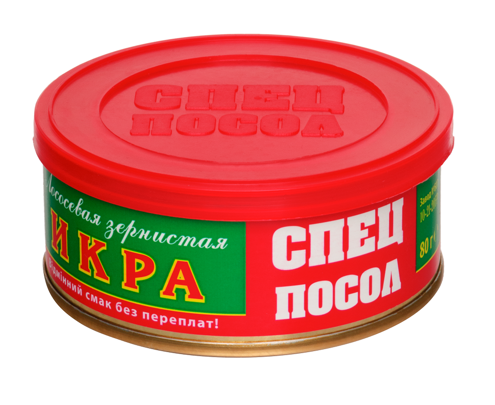 Икра красная Спецпосол лососевая 80 г (КТ-0929)