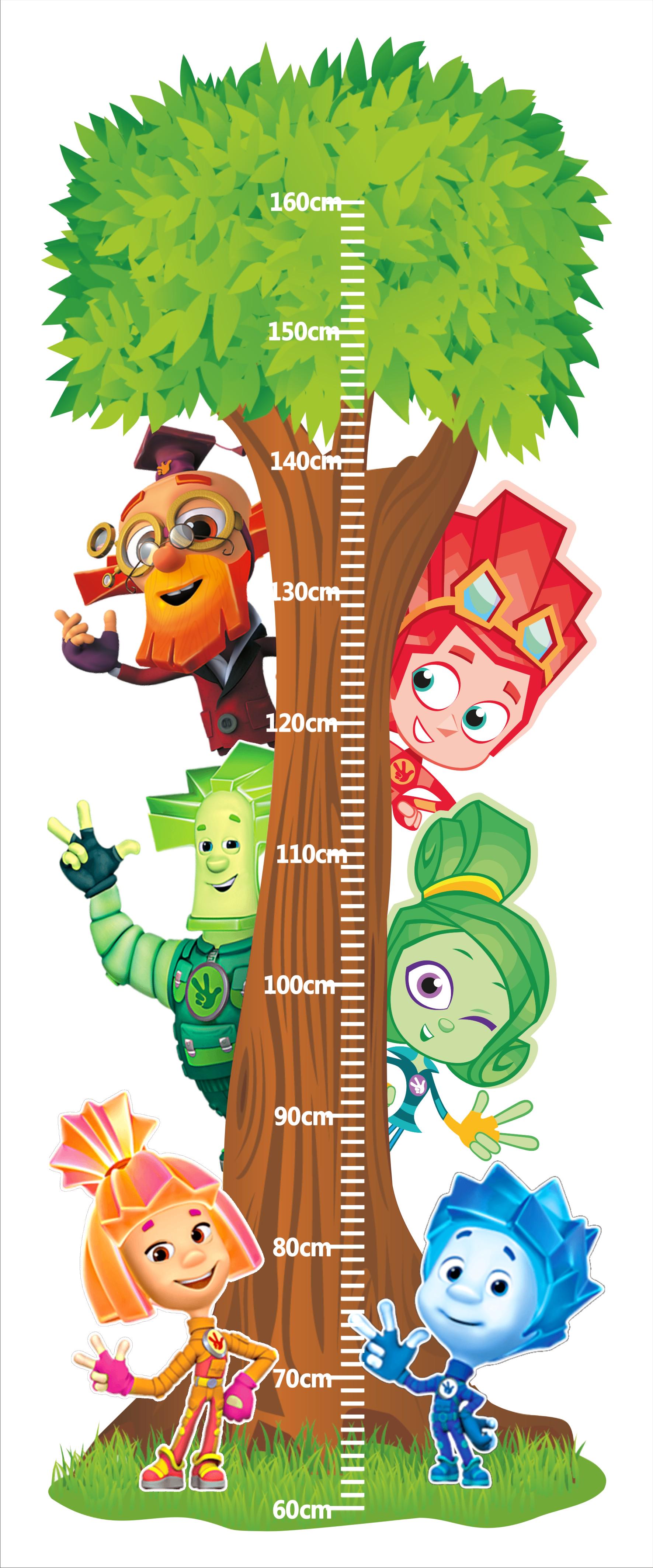 Ростомір дитячий Фіксики 120х50 см (02)