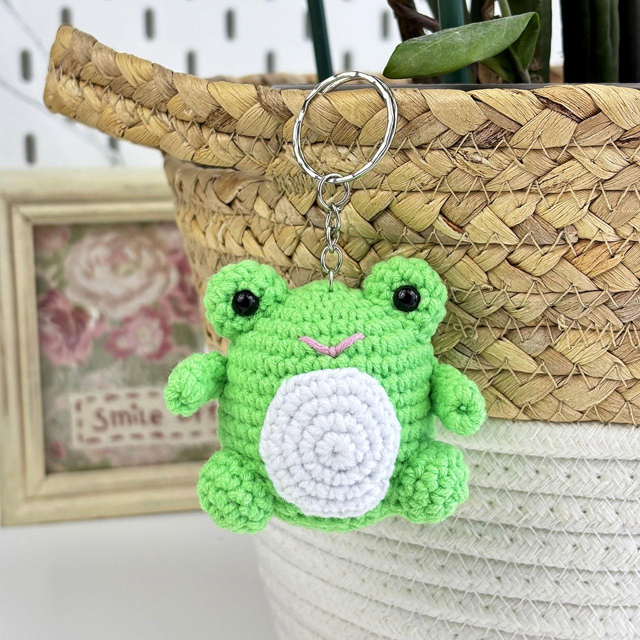 Набір для в'язання гачком Жабки 0003 Зелений/Білий (161865) - фото 2 Набір для в'язання гачком Жабки 0003 Зелений/Білий (161865) - фото 2