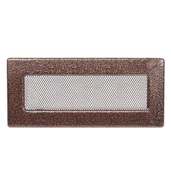 Решетка каминная 25х9 см Антик медь (12895805)