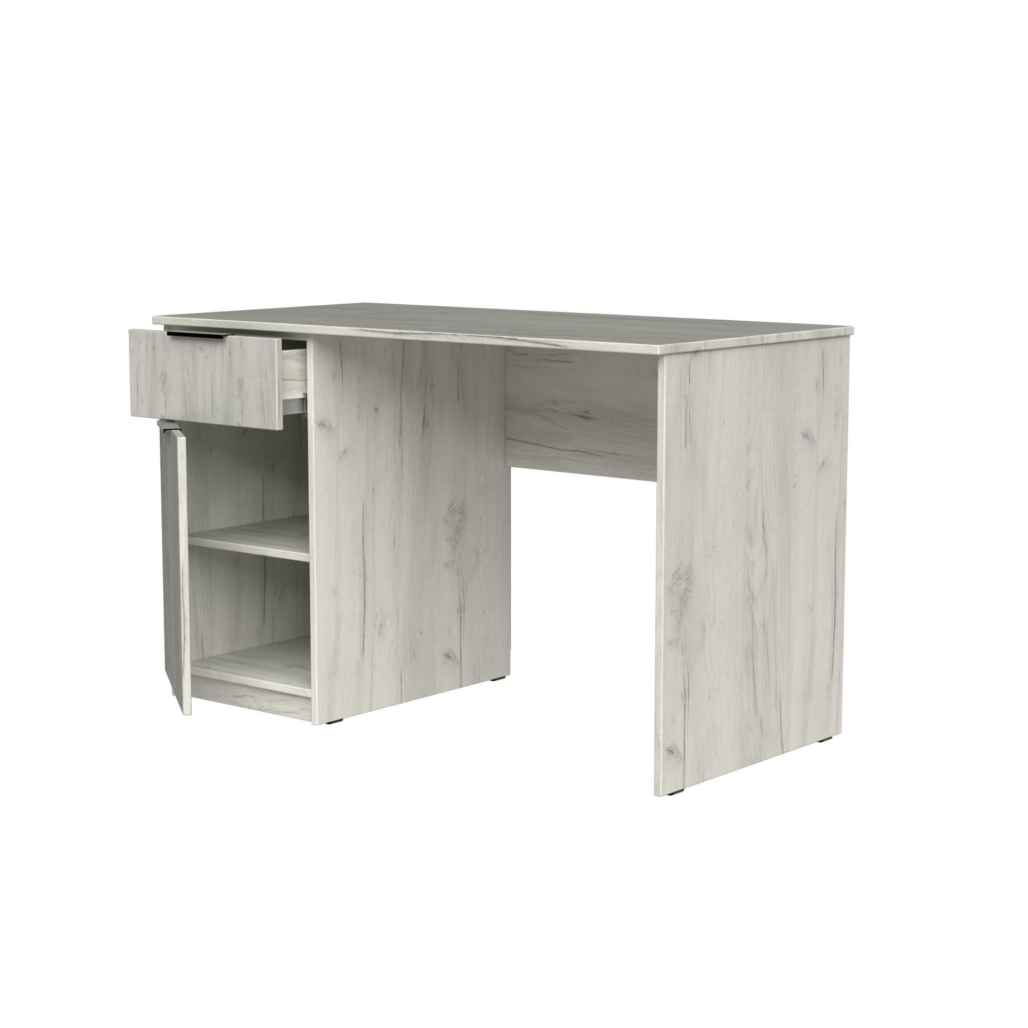 Стол письменный СП3 1Я1Д SENAM 750х1100х600 мм ДСП Дуб Крафт Белый - фото 4