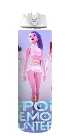 Детская бутылка для воды с трубочкой KPop Demon Hunters 750 мл (35110028)