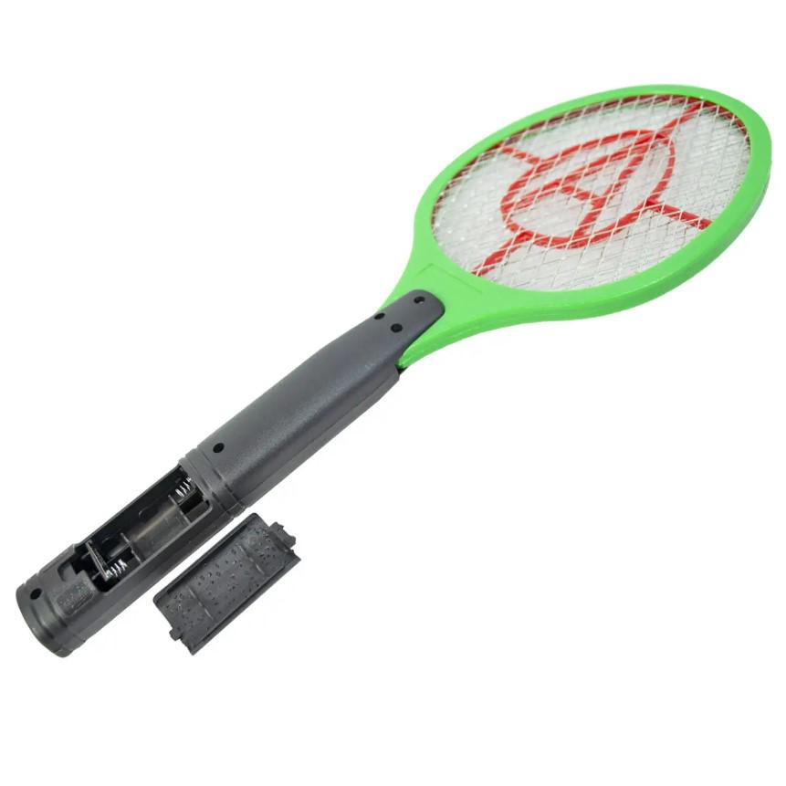 Мухобійка-ракетка електрична Annihilator від комарів і мух на батарейках Зелений (7G-F-7432G) - фото 5