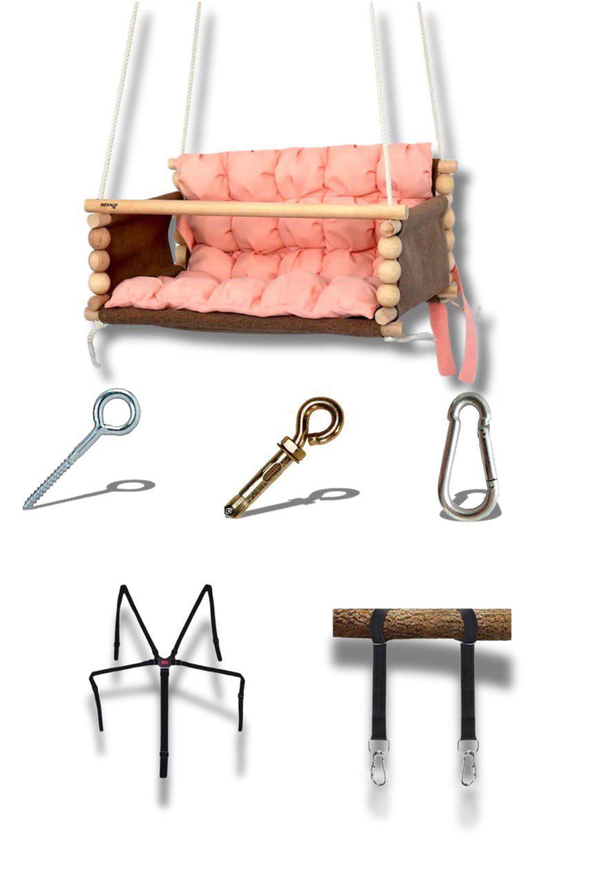 Качель подвесная Infancy Маршмелоу Карамельный/Пудровый (9655851) Качель подвесная Infancy Маршмелоу Карамельный/Пудровый (9655851)