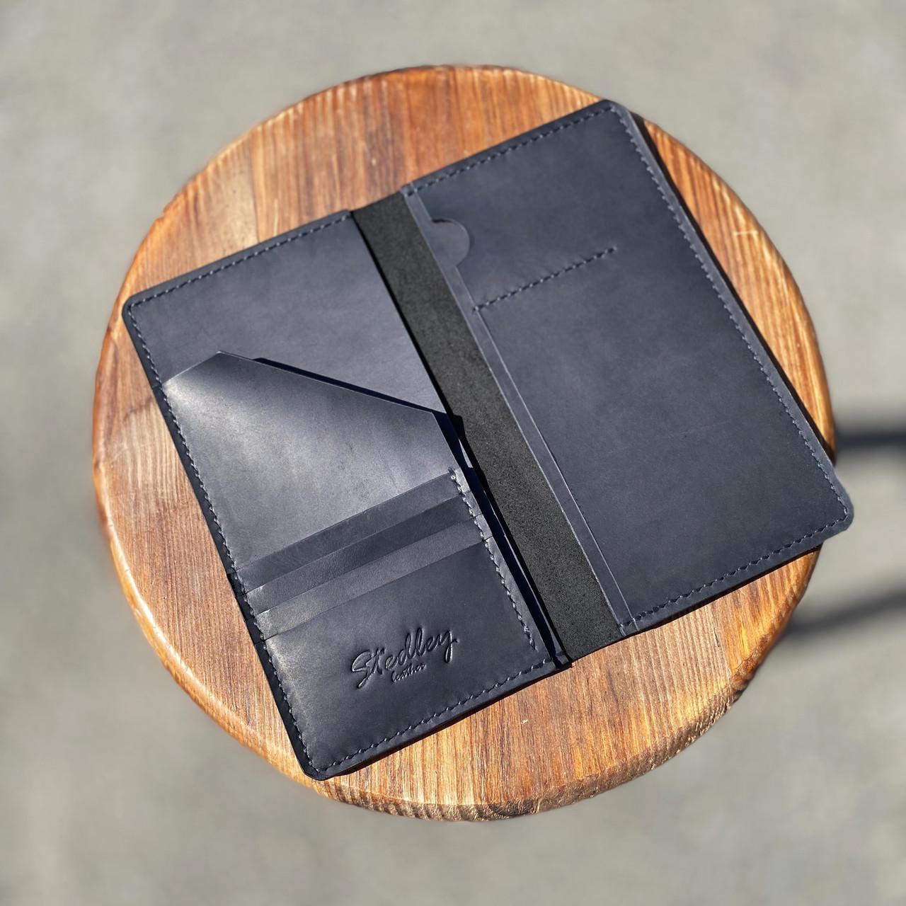 Кошелек кожаный Stedley Travel Черный (2409753001)