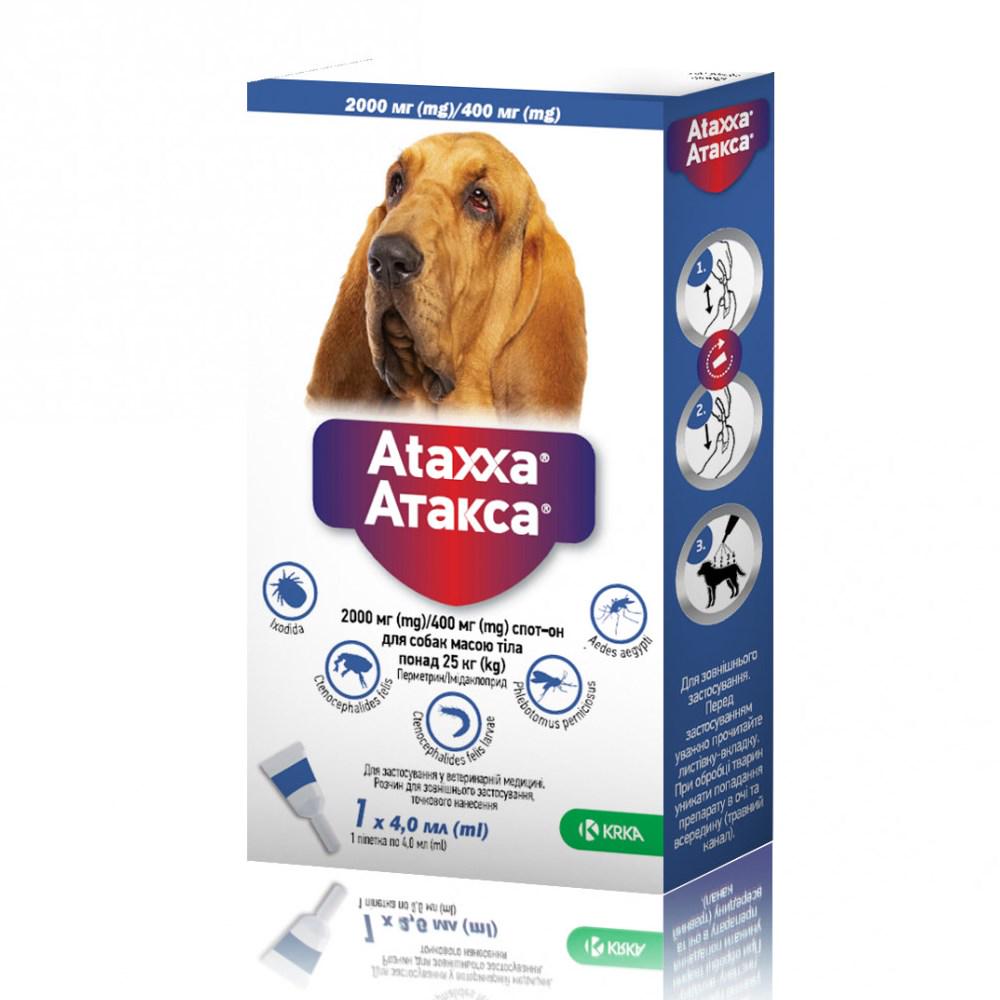 Противопаразитарные капли для собак Ataxxa Spot-On 4 мл (003422)