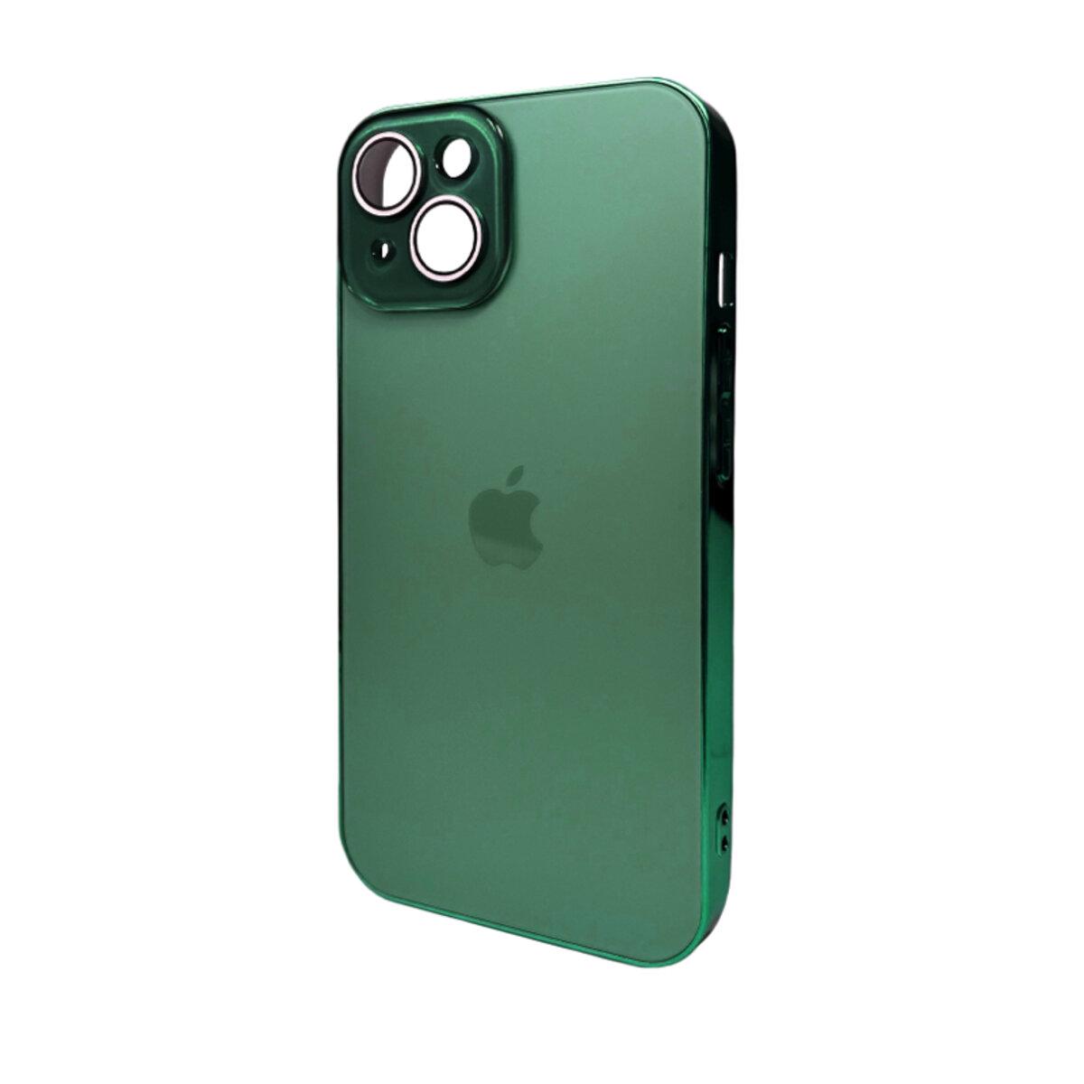 Противоударный чехол для Apple iPhone 15 Sapphire Frame MagSafe Cangling Green