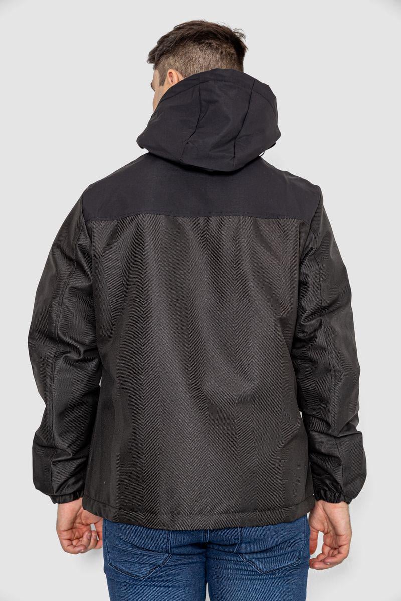 Куртка чоловіча Agerдемісезонна з капюшоном M Чорний (214R22015) - фото 4