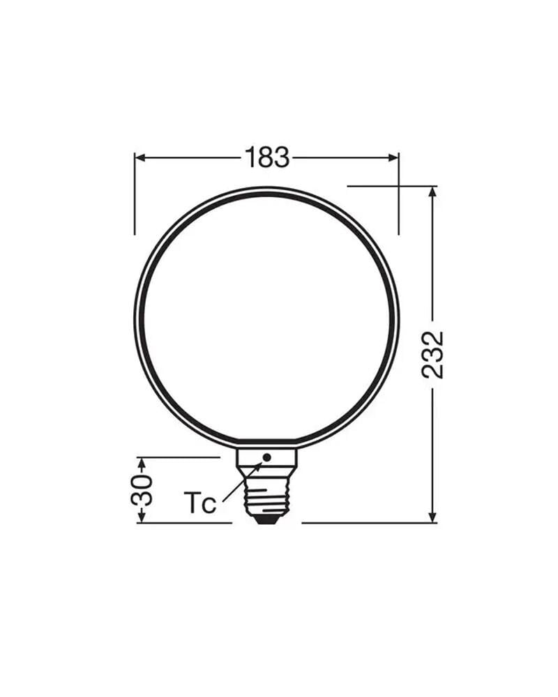 Світлодіодна лампочка Osram 4058075846128 Vintage 1906 Globe 183 Filament DIM E27 1x4W 1800K 110Lm IP20 (27568682) - фото 5 Світлодіодна лампочка Osram 4058075846128 Vintage 1906 Globe 183 Filament DIM E27 1x4W 1800K 110Lm IP20 (27568682) - фото 5