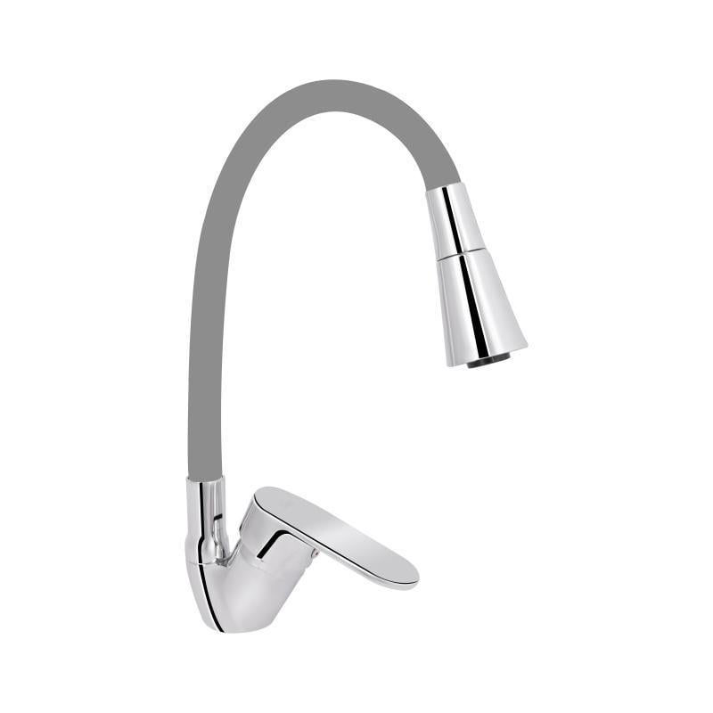 Смеситель для кухни Lidz Tani 008F3 с гибким изливом k40 LDTAN008F3GCR39507 Chrome/Grey (SD00045611)