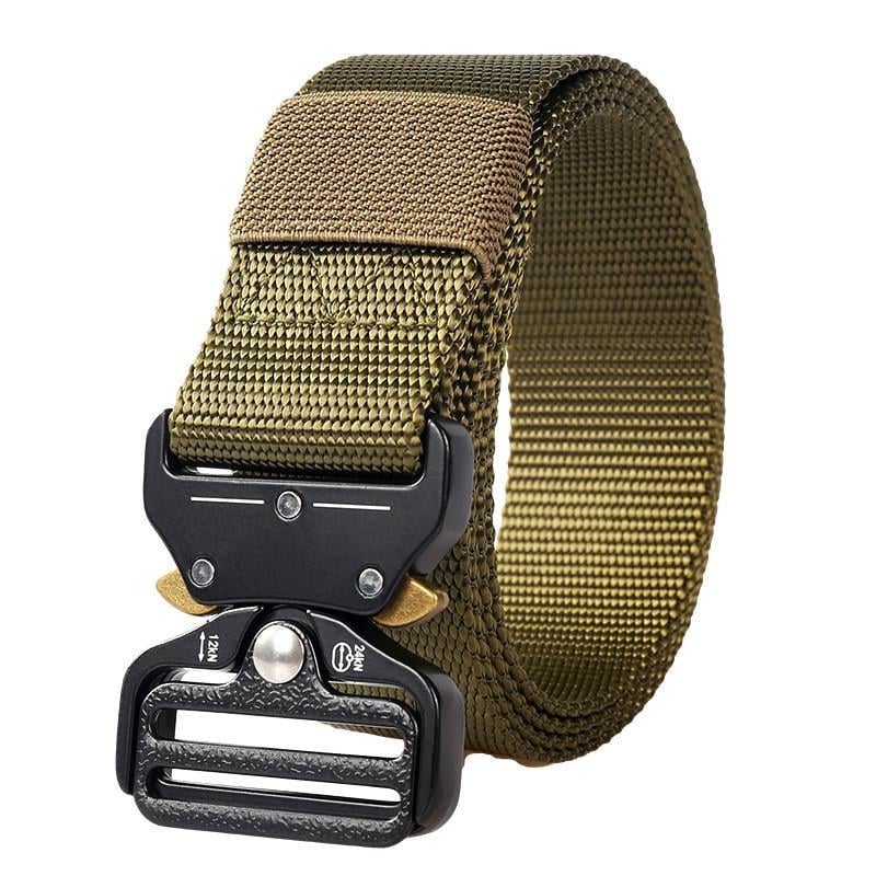 Ремінь Assault Belt з металевою пряжкою 125 x3,8 см Оливковий (SN-P002)