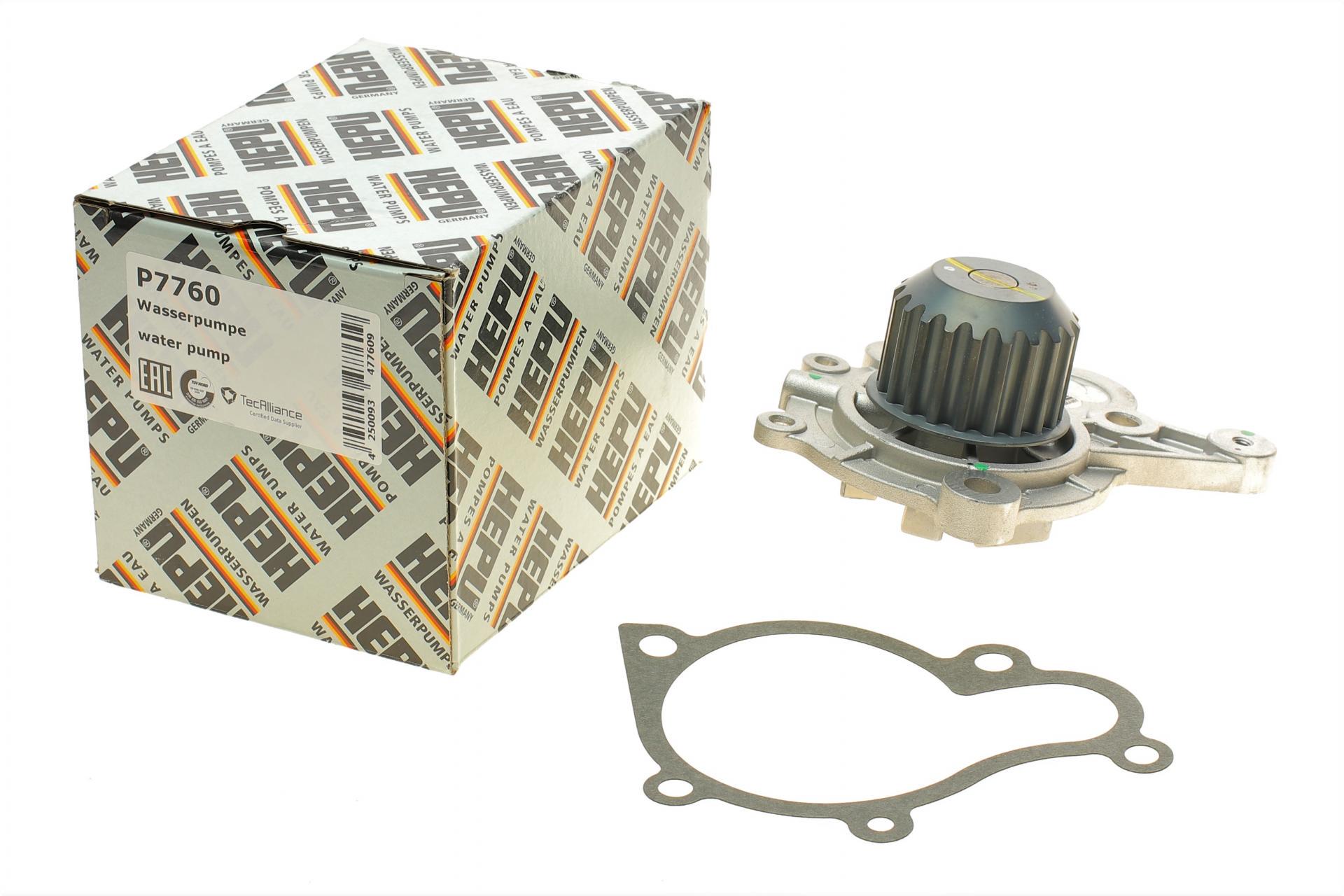 Помпа воды Hepu Hyundai Accent/Elantra/Santa Fe/Tucson/Kia Sportage 1.5/2.0CRDI 01-08 P7760 Помпа воды Hepu Hyundai Accent/Elantra/Santa Fe/Tucson/Kia Sportage 1.5/2.0CRDI 01-08 P7760