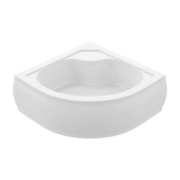 Душевой поддон глубокий Swan EMANUEL с панелью и ножками 90х90 см Белый (3463)